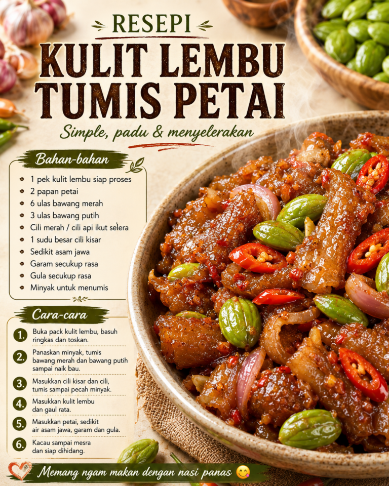 RESEPI TUMIS PETAI